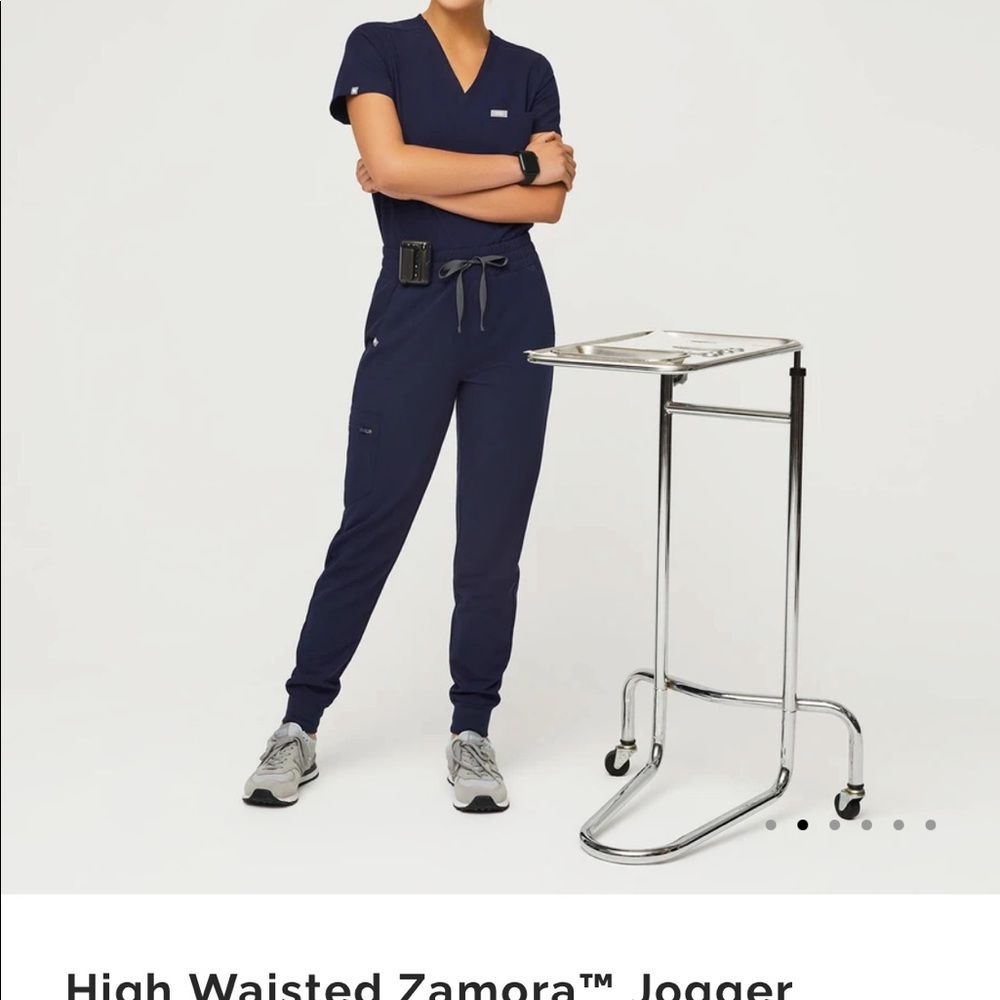 High waisted Zamora jogger scrub pants
